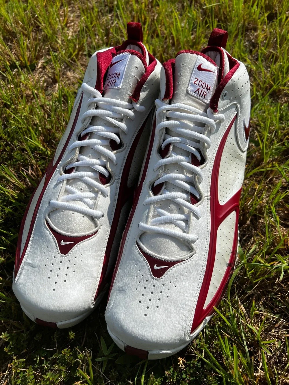 CLEAN Vintage Nike size 15 Mens Air Zoom Blade II 2 Turf Trainer Red shoes